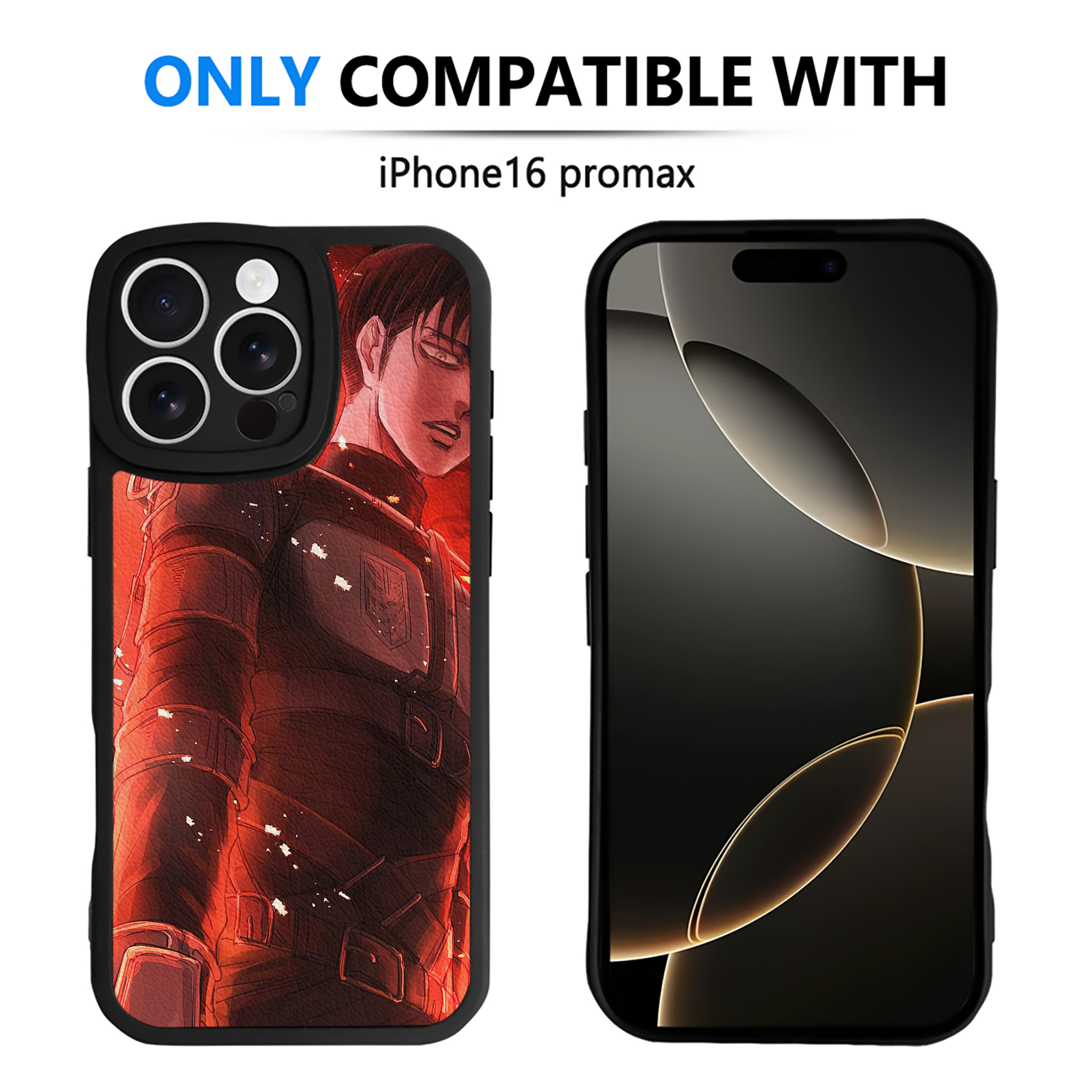 （画像用） 進撃の巨人 Attack on Titan 【iPhone 16シリーズ対応】シリコンスマホケース（レザー調） 材質：シリコン